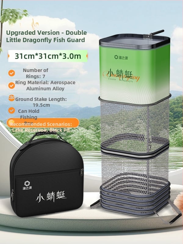 Mrežasta torba za ribolov za divlji ribolov, brzo sušeća torba za živu ribu za male ribe