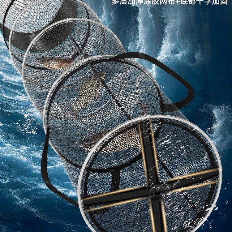 Mrežasta torba za ribolov za divlji ribolov, brzo sušeća torba za živu ribu za male ribe