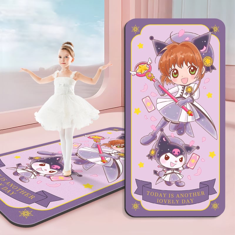 Joga prostirka za djecu – 7 mm debljina (početnik), Uzorak crtani film, Materijal: svila