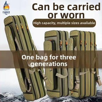 Морска риболовна чанта от Fishing Position, водоустойчива и многофункционална, изработена от дебел Oxford плат, за пренасяне на риболовна линия, въдица и макара.