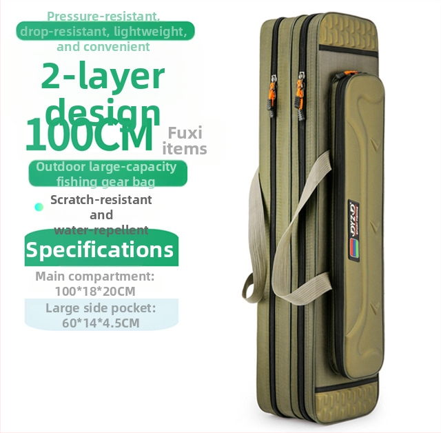 Морска риболовна чанта от Fishing Position, водоустойчива и многофункционална, изработена от дебел Oxford плат, за пренасяне на риболовна линия, въдица и макара.