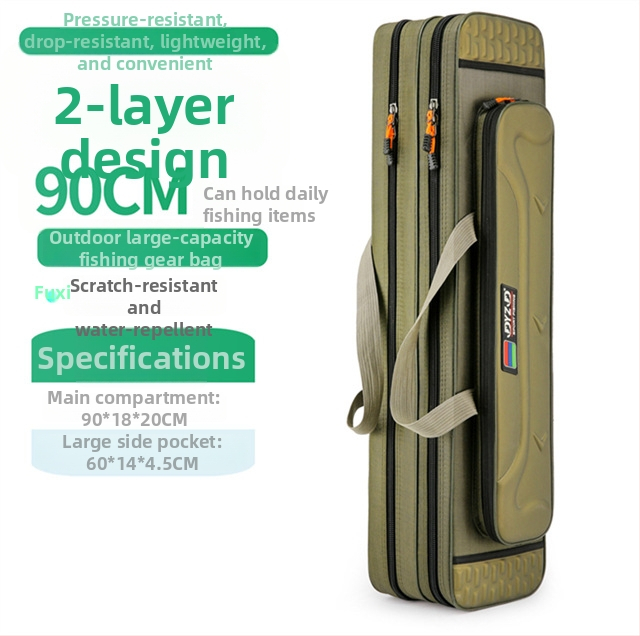 Морска риболовна чанта от Fishing Position, водоустойчива и многофункционална, изработена от дебел Oxford плат, за пренасяне на риболовна линия, въдица и макара.
