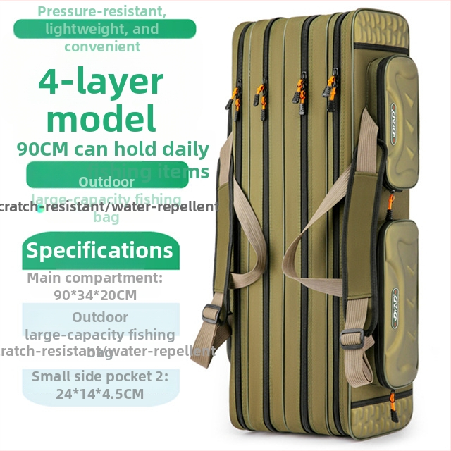Морска риболовна чанта от Fishing Position, водоустойчива и многофункционална, изработена от дебел Oxford плат, за пренасяне на риболовна линия, въдица и макара.
