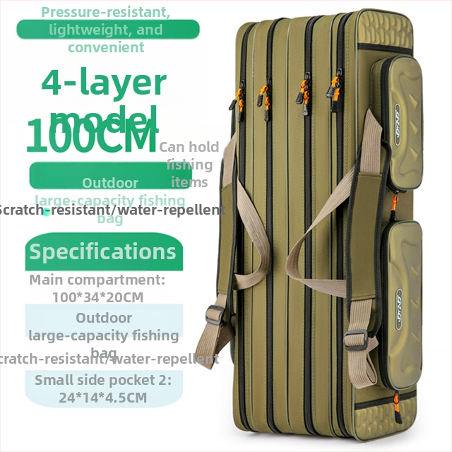 Морска риболовна чанта от Fishing Position, водоустойчива и многофункционална, изработена от дебел Oxford плат, за пренасяне на риболовна линия, въдица и макара.
