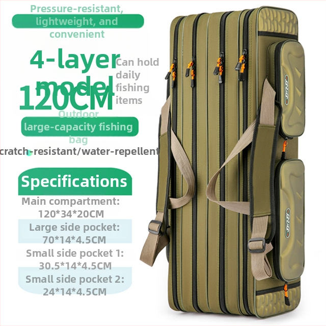 Морска риболовна чанта от Fishing Position, водоустойчива и многофункционална, изработена от дебел Oxford плат, за пренасяне на риболовна линия, въдица и макара.
