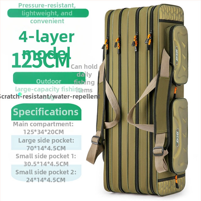 Морска риболовна чанта от Fishing Position, водоустойчива и многофункционална, изработена от дебел Oxford плат, за пренасяне на риболовна линия, въдица и макара.