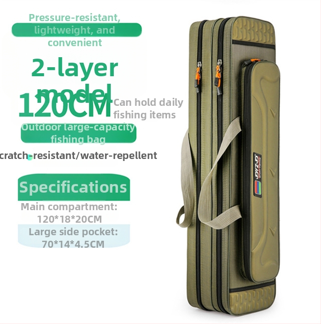 Морска риболовна чанта от Fishing Position, водоустойчива и многофункционална, изработена от дебел Oxford плат, за пренасяне на риболовна линия, въдица и макара.