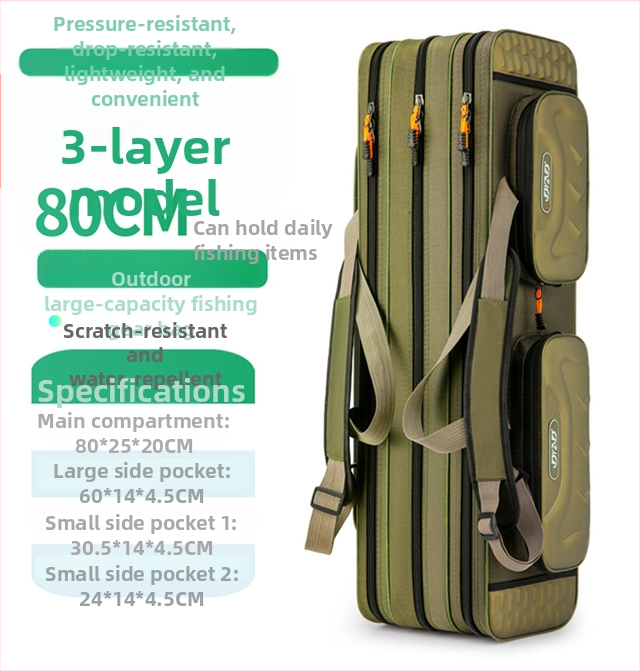 Морска риболовна чанта от Fishing Position, водоустойчива и многофункционална, изработена от дебел Oxford плат, за пренасяне на риболовна линия, въдица и макара.