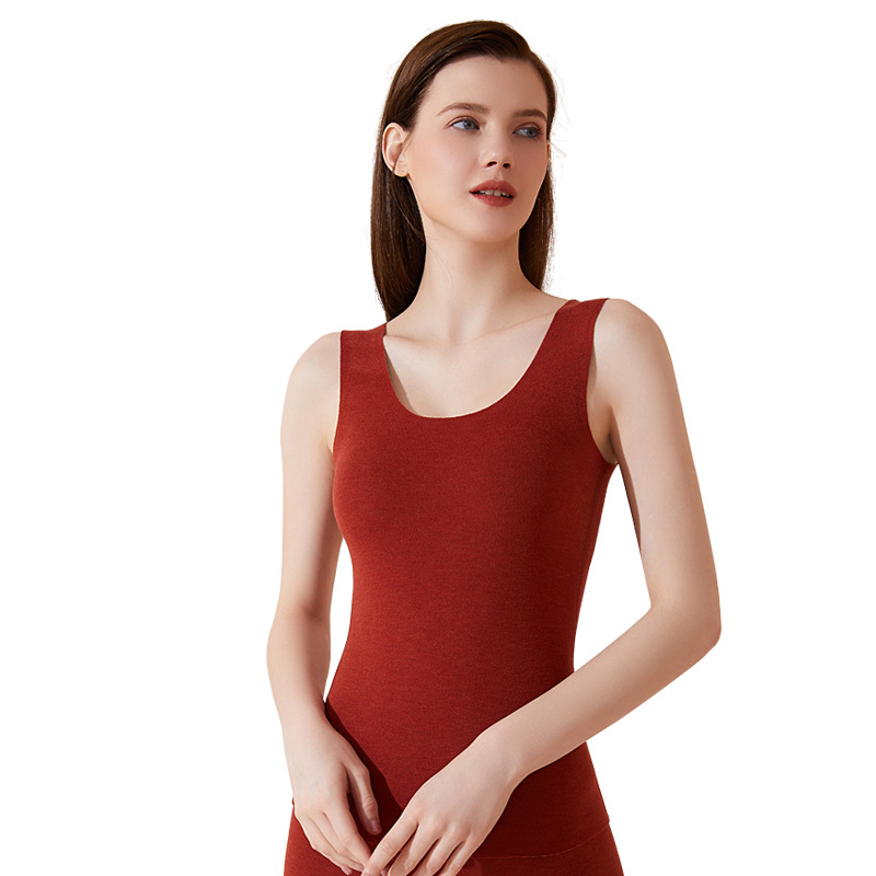 Ženski sezonski termalni osnovni set za jesen-zimu: kašmir-svilena tkanina, flis podstava, dvostruki sloj, kapuljača, antibakterijski