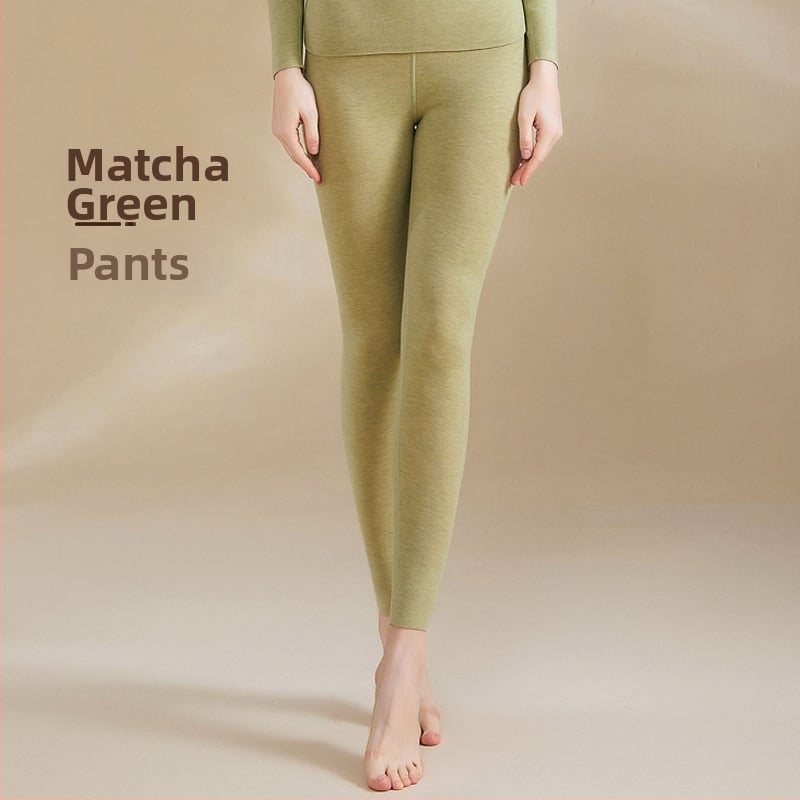 Ženski sezonski termalni osnovni set za jesen-zimu: kašmir-svilena tkanina, flis podstava, dvostruki sloj, kapuljača, antibakterijski