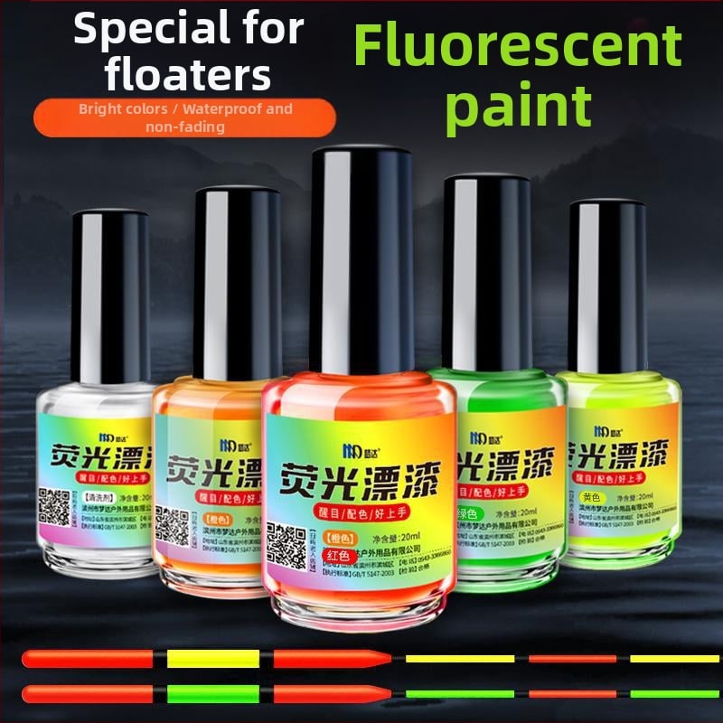 Mengda fluorescencijska boja za plovke — vodootporna, reflektirajuća, od plastike