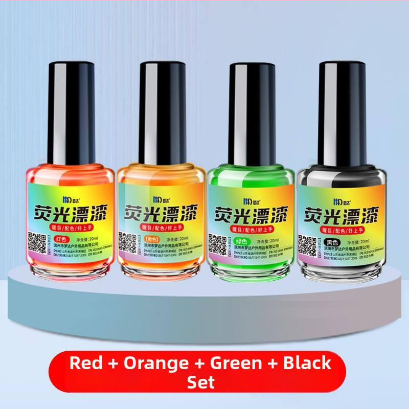 Mengda fluorescencijska boja za plovke — vodootporna, reflektirajuća, od plastike