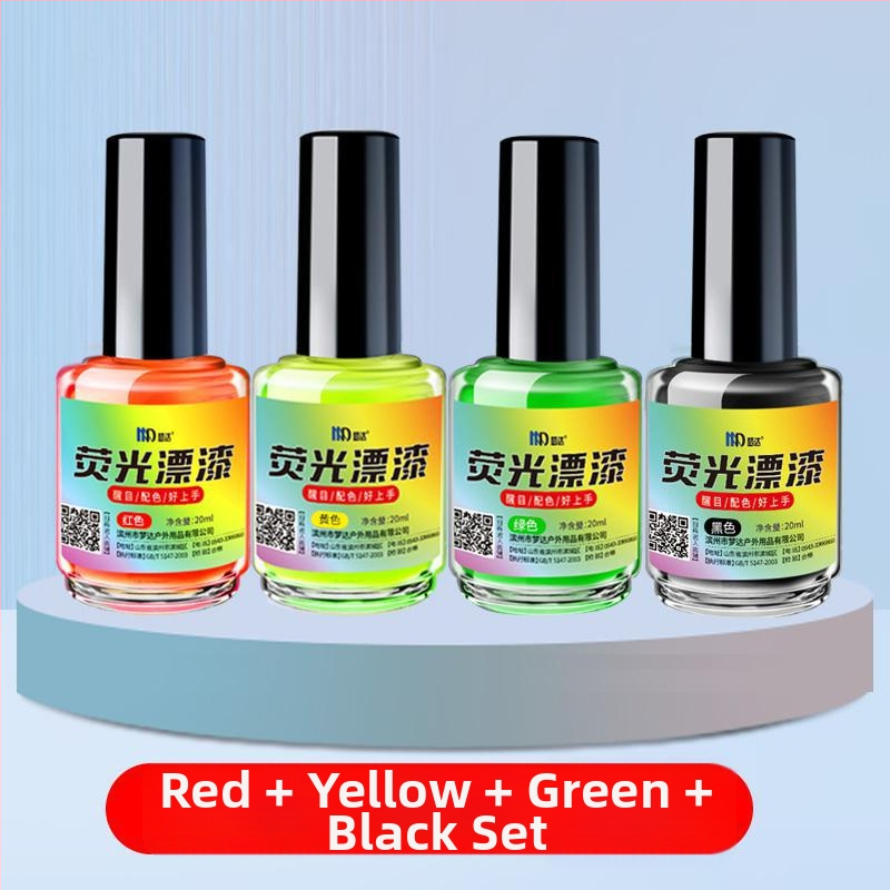 Mengda fluorescencijska boja za plovke — vodootporna, reflektirajuća, od plastike