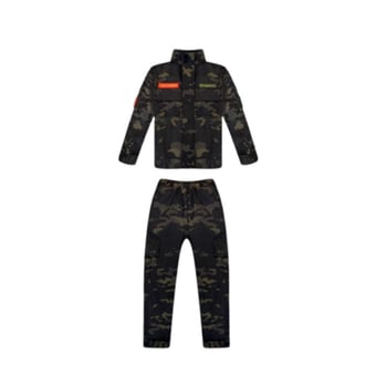 Vaikų taktinė liemenė su kamufližu, 100% medvilnė, greitai džiūsta, kvėpuojanti, atspari dėvėjimuisi, universali