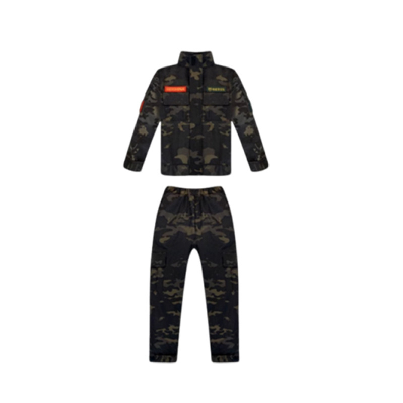 Vaikų taktinė liemenė su kamufližu, 100% medvilnė, greitai džiūsta, kvėpuojanti, atspari dėvėjimuisi, universali