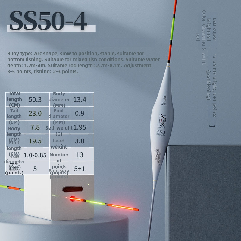 Вертикален поплавък за риболов, марка Into the sea, композитен материал