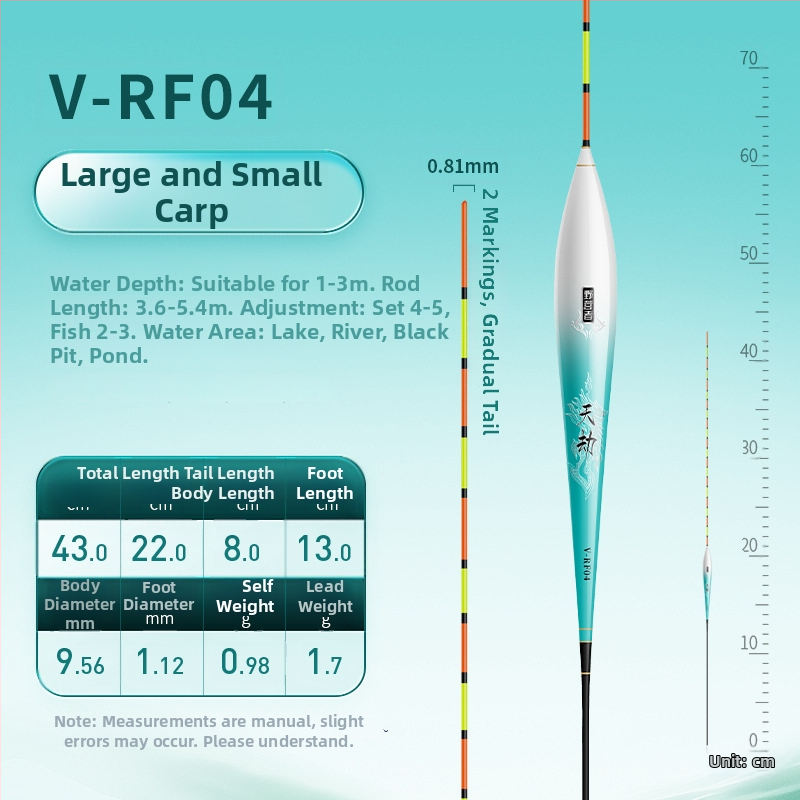 Вертикален поплавък за риболов Campers, нанометров материал, произход Китай