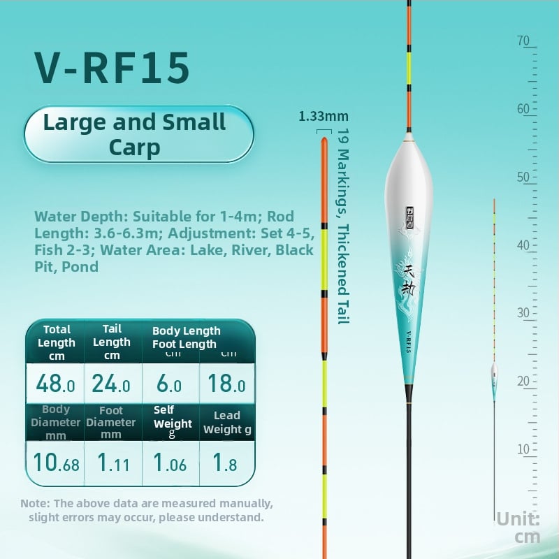 Вертикален поплавък за риболов Campers, нанометров материал, произход Китай