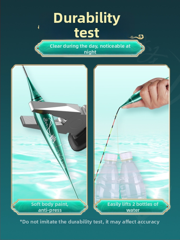 OLED риболовен поплавък с луминесценция – променящ цвят, интерлокирана твърда опашка, Nano материал и изключително чувствително откриване на ухапване