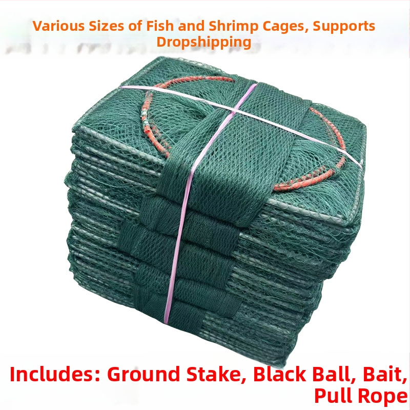 Shensen Zemljana mreža za ribu i škamp – automatsko sklopiva mreža za ribolov, marka Shensen, podrijetlo Kina, lansirano u proljeće 2023