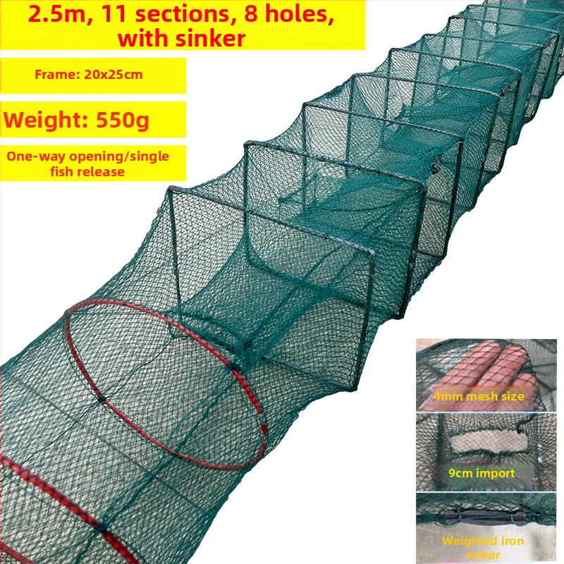 Shensen Zemljana mreža za ribu i škamp – automatsko sklopiva mreža za ribolov, marka Shensen, podrijetlo Kina, lansirano u proljeće 2023