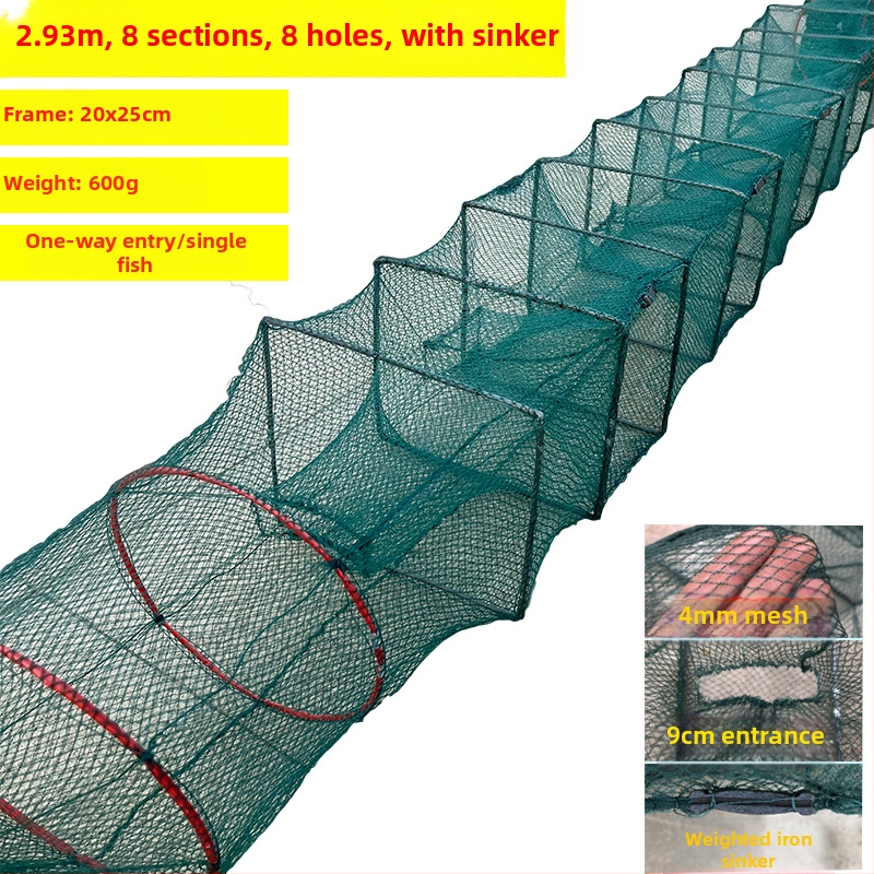 Shensen Zemljana mreža za ribu i škamp – automatsko sklopiva mreža za ribolov, marka Shensen, podrijetlo Kina, lansirano u proljeće 2023