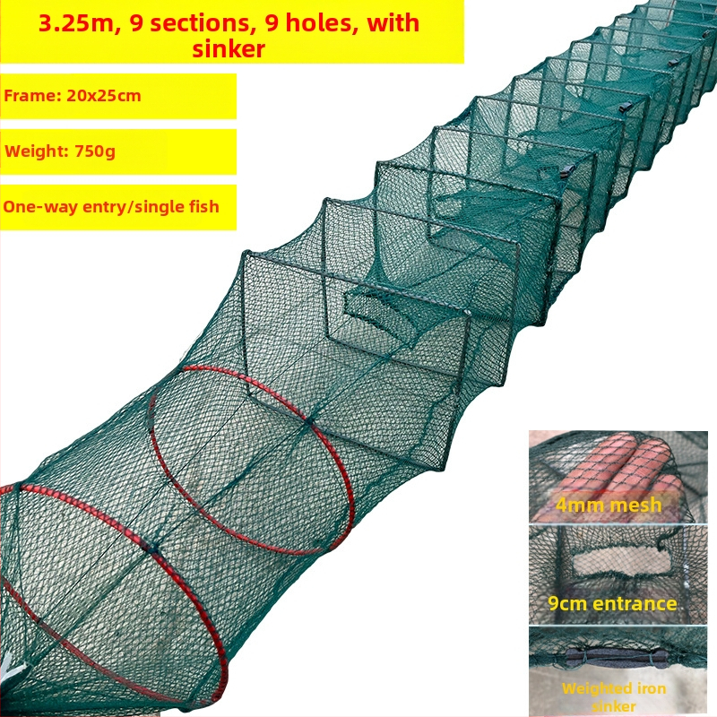 Shensen Zemljana mreža za ribu i škamp – automatsko sklopiva mreža za ribolov, marka Shensen, podrijetlo Kina, lansirano u proljeće 2023