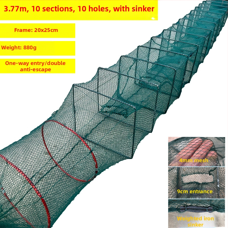 Shensen Zemljana mreža za ribu i škamp – automatsko sklopiva mreža za ribolov, marka Shensen, podrijetlo Kina, lansirano u proljeće 2023