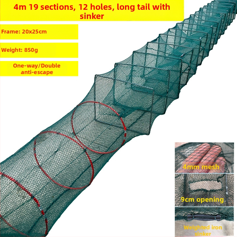 Shensen Zemljana mreža za ribu i škamp – automatsko sklopiva mreža za ribolov, marka Shensen, podrijetlo Kina, lansirano u proljeće 2023