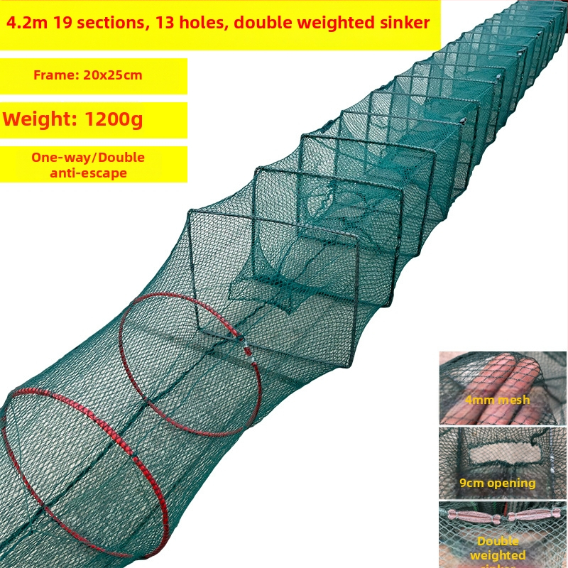 Shensen Zemljana mreža za ribu i škamp – automatsko sklopiva mreža za ribolov, marka Shensen, podrijetlo Kina, lansirano u proljeće 2023