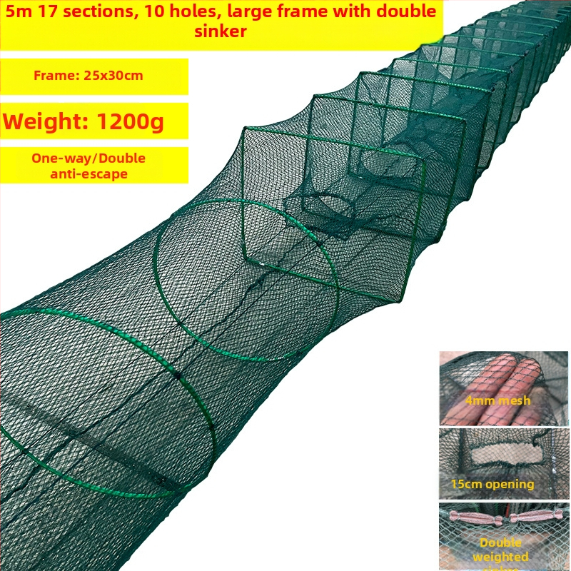 Shensen Zemljana mreža za ribu i škamp – automatsko sklopiva mreža za ribolov, marka Shensen, podrijetlo Kina, lansirano u proljeće 2023