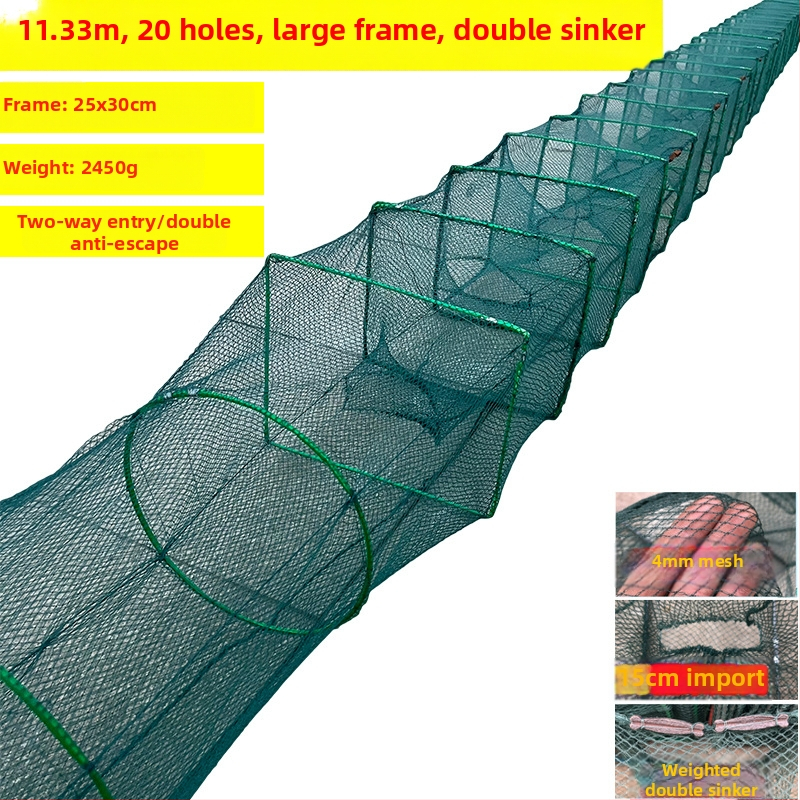 Shensen Zemljana mreža za ribu i škamp – automatsko sklopiva mreža za ribolov, marka Shensen, podrijetlo Kina, lansirano u proljeće 2023