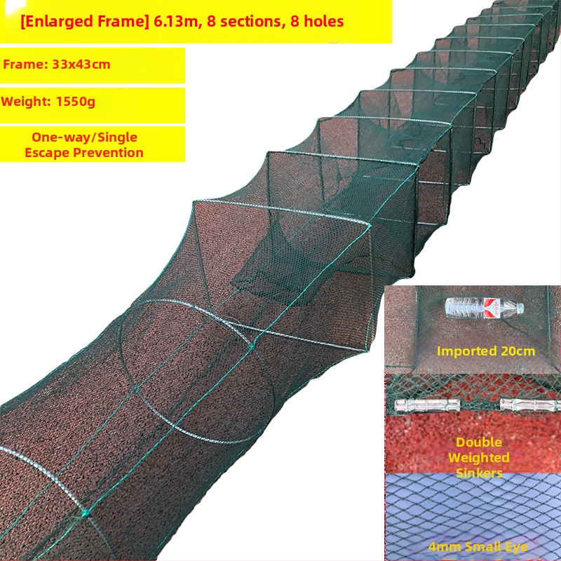 Shensen Zemljana mreža za ribu i škamp – automatsko sklopiva mreža za ribolov, marka Shensen, podrijetlo Kina, lansirano u proljeće 2023