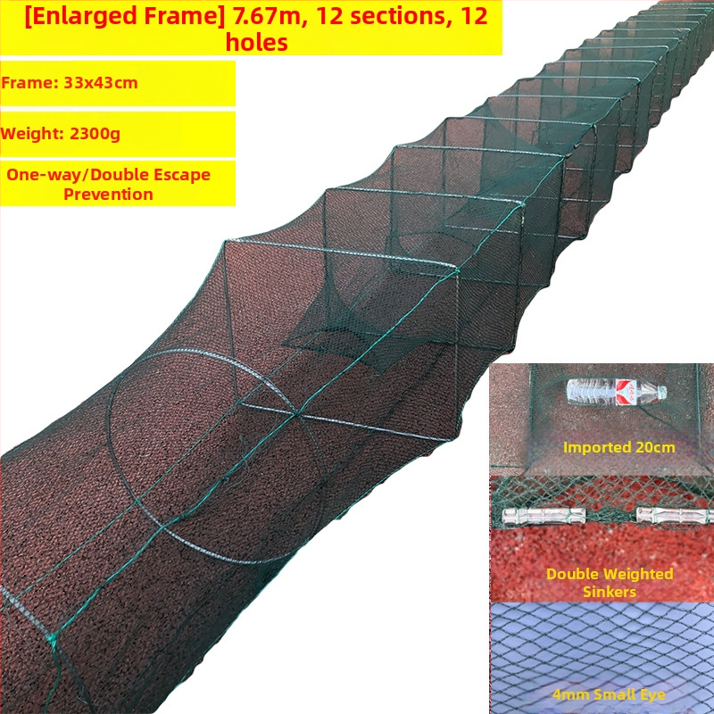 Shensen Zemljana mreža za ribu i škamp – automatsko sklopiva mreža za ribolov, marka Shensen, podrijetlo Kina, lansirano u proljeće 2023