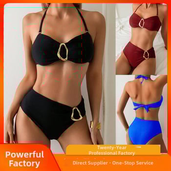 Двучастков бански за плуване с подплънки за гърдите, без метална подпора, Nylon 80/20; подплата: полиестер 80/20; тегло 180 g; без ръкави; долна част: бикини