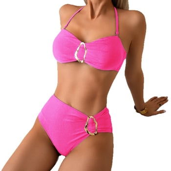 Двучастков бански за плуване с подплънки за гърдите, без метална подпора, Nylon 80/20; подплата: полиестер 80/20; тегло 180 g; без ръкави; долна част: бикини