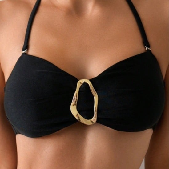 Двучастков бански за плуване с подплънки за гърдите, без метална подпора, Nylon 80/20; подплата: полиестер 80/20; тегло 180 g; без ръкави; долна част: бикини