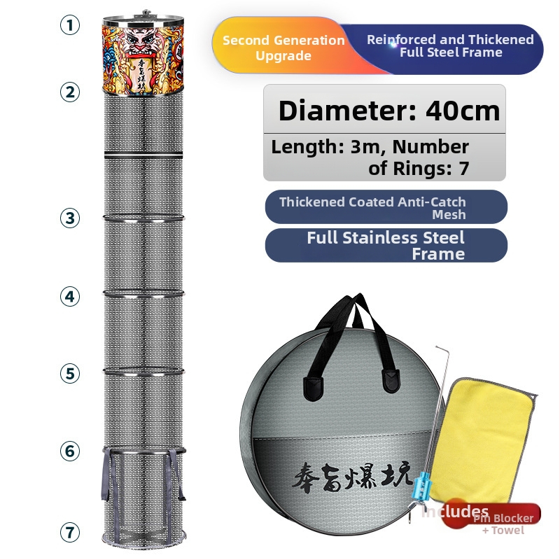 Kalapüügi kaitse – nailonvõrk-kott, kaasaskantav, kokkupandav, kiiresti kuivav