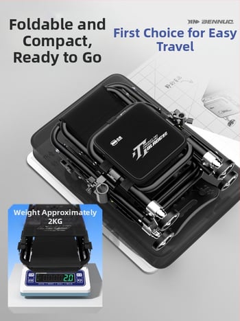 Benno žvejybos kėdė iš aliuminio lydinio, sulankstoma, nešiojama, daugiafunkcinė