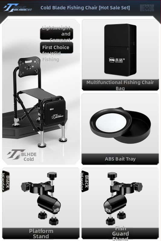 Benno žvejybos kėdė iš aliuminio lydinio, sulankstoma, nešiojama, daugiafunkcinė