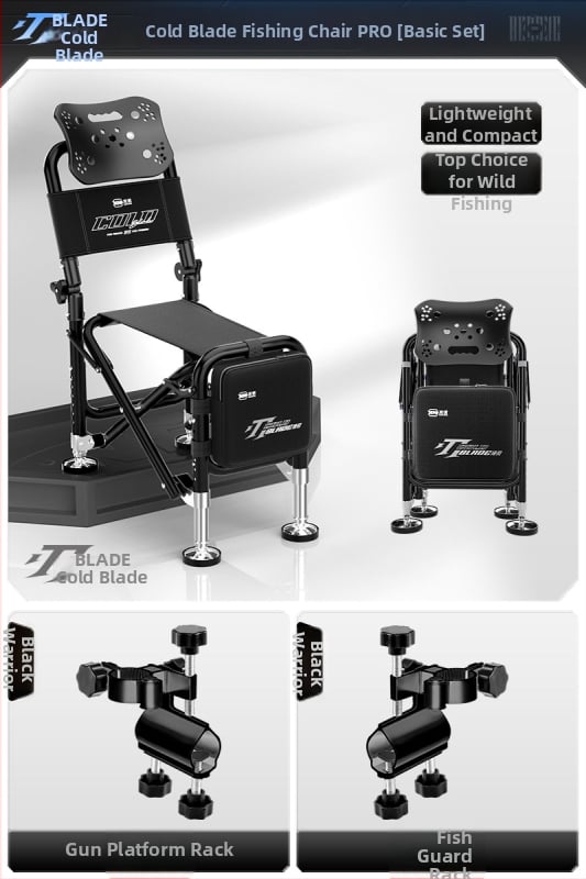 Benno žvejybos kėdė iš aliuminio lydinio, sulankstoma, nešiojama, daugiafunkcinė