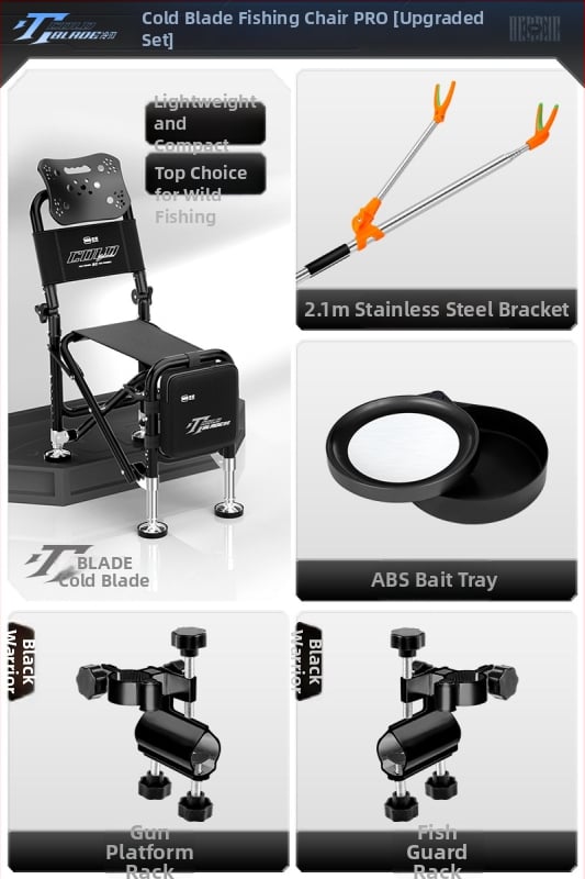 Benno žvejybos kėdė iš aliuminio lydinio, sulankstoma, nešiojama, daugiafunkcinė