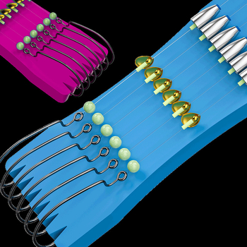 Texas rig žvejybos rinkinys su crank kabliais, švino galva, 1-asis kablis, sujungta linija ir minkštos masalų su T uodega