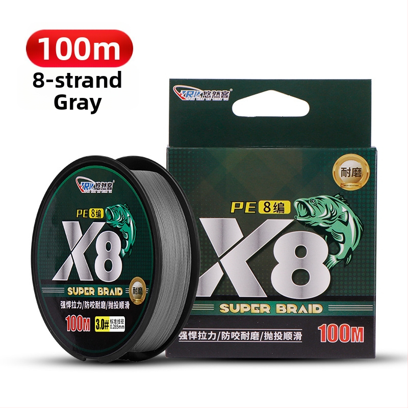 Pagrindinė žvejybos linija, PE medžiaga, itin tvirta, 100 ritinių — Leisurely Guest