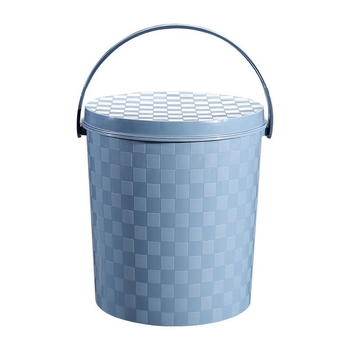 Plastist paksenenud kaasaskantav ämber käepideme ja kaanega koduseks kasutuseks, kalapüügiks, auto pesuks ja hoiustamiseks