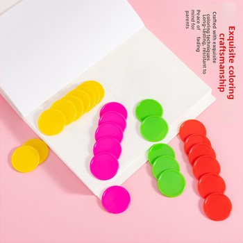 Jetoane educaționale - Monede circulare din plastic pentru premii la grădiniță (fără personalizare)