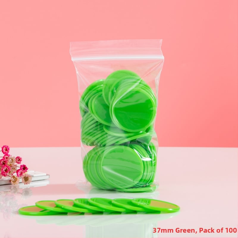 Jetoane educaționale - Monede circulare din plastic pentru premii la grădiniță (fără personalizare)