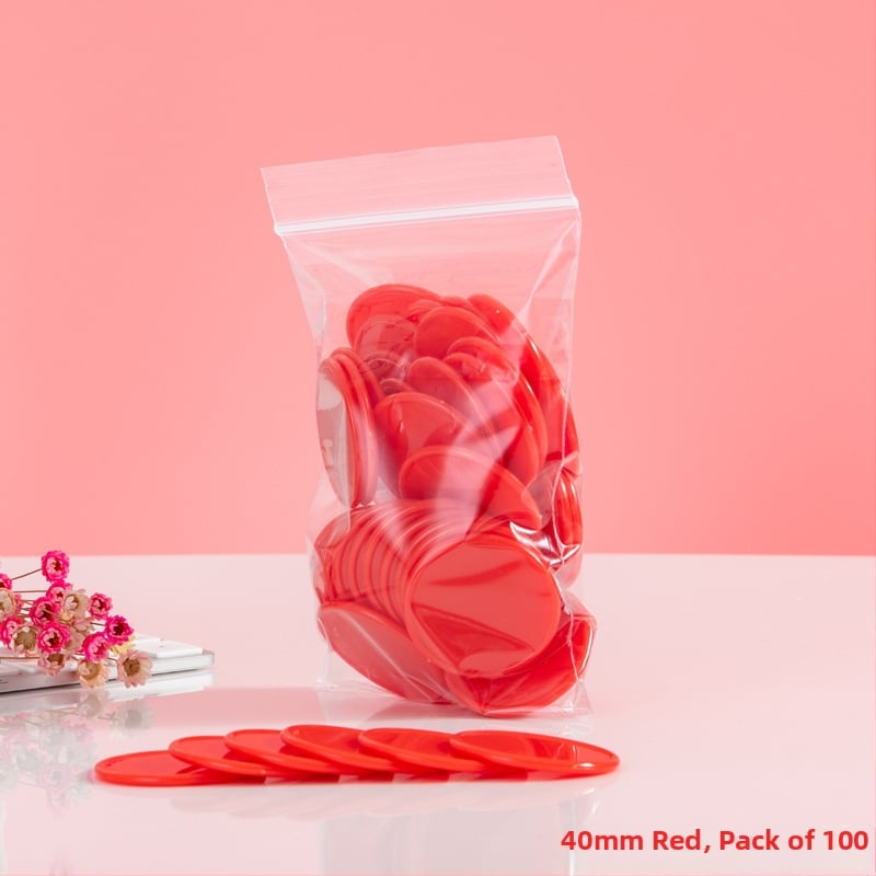 Jetoane educaționale - Monede circulare din plastic pentru premii la grădiniță (fără personalizare)