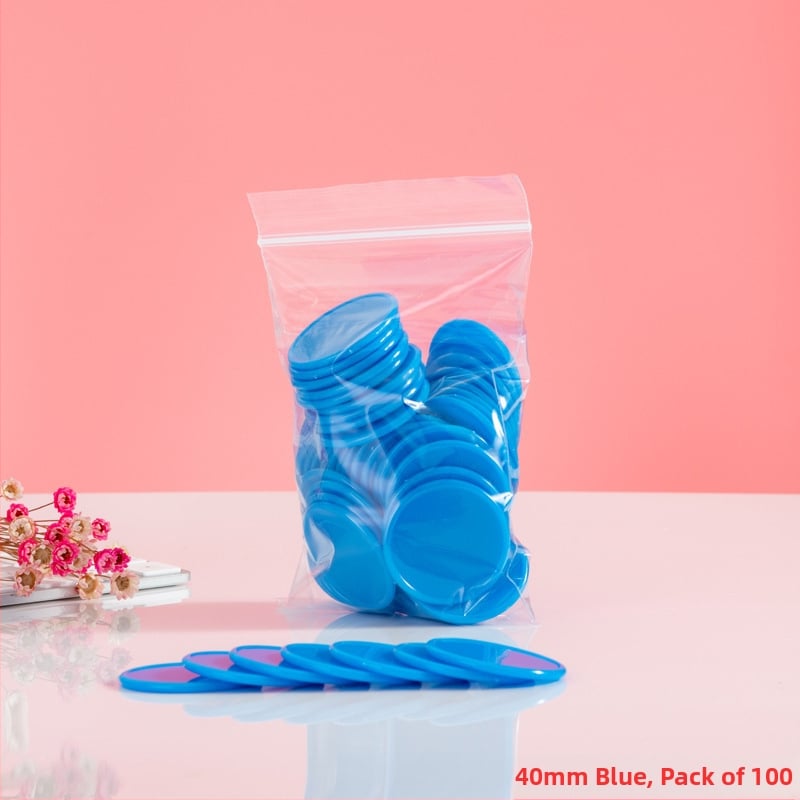 Jetoane educaționale - Monede circulare din plastic pentru premii la grădiniță (fără personalizare)