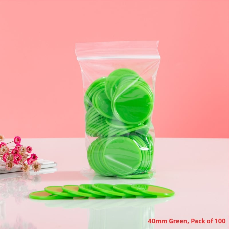 Jetoane educaționale - Monede circulare din plastic pentru premii la grădiniță (fără personalizare)